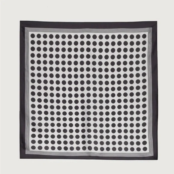 POLKA DOT SATIN HEAD SCARF - Picture 4 of 16